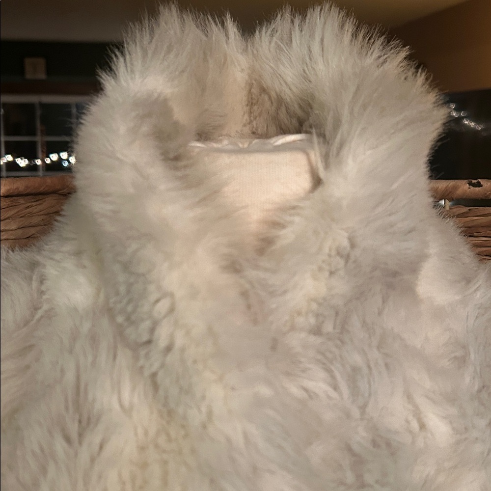 Intrigue Cream Faux Fur Pea Coat - Picture 3 of 15